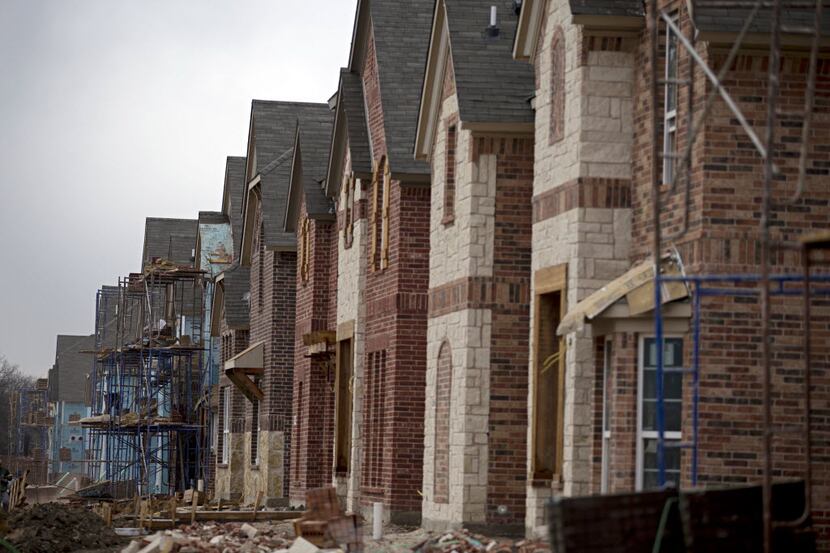 New homes go up in the Lawler Park subdivision of Frisco. "We want to make sure...