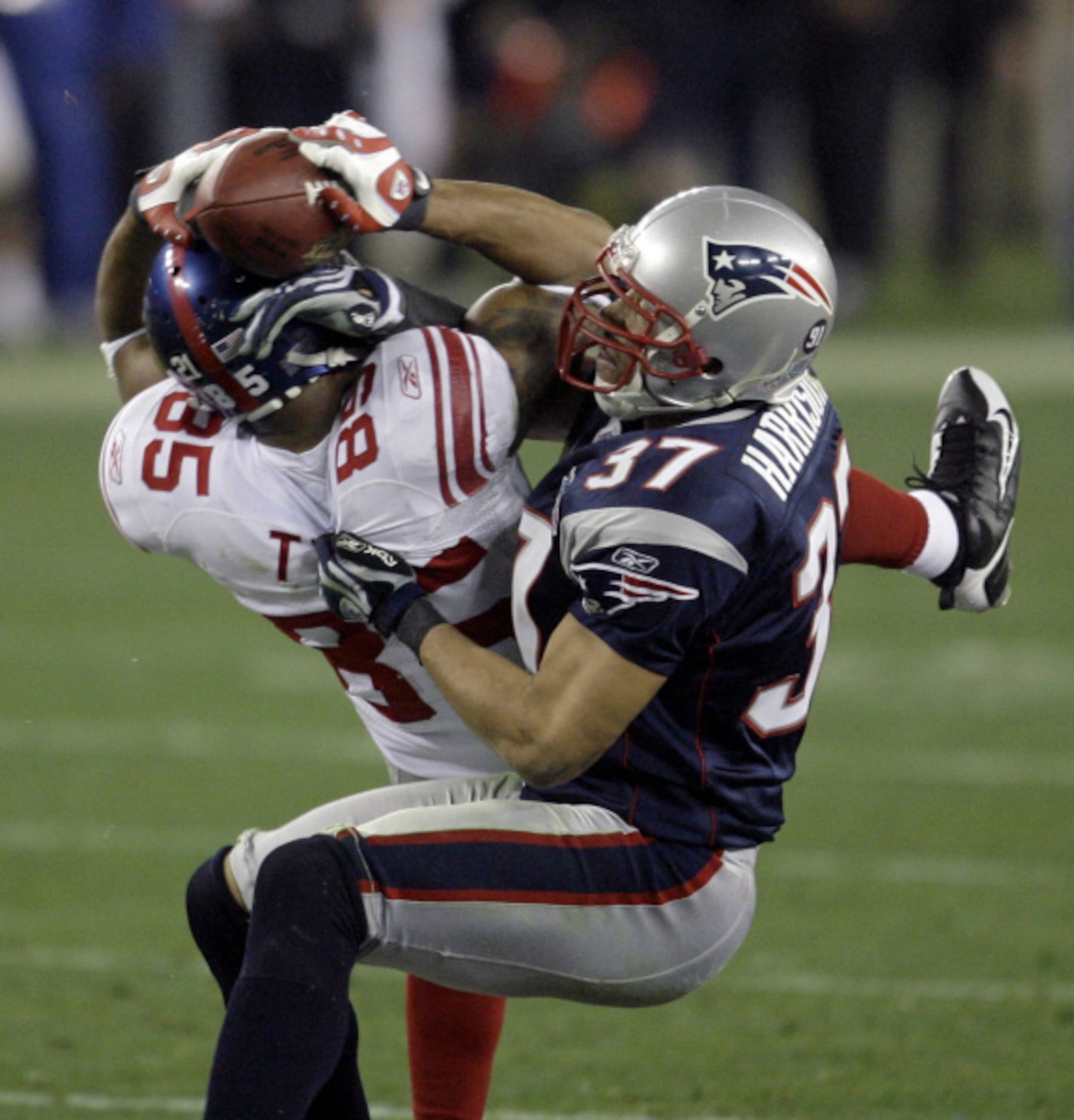 1. David Tyree's catch: 

The biggest play in one of the biggest upsets in Super Bowl...