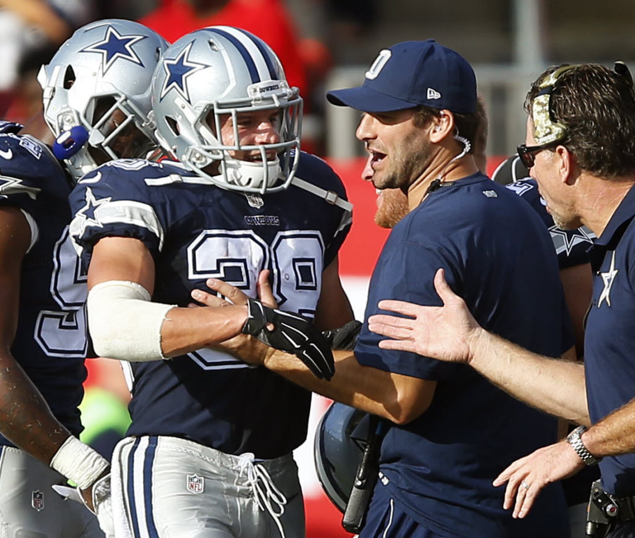 Jon Machota on X: Red and white Jordan 1s for Dak Prescott today   / X