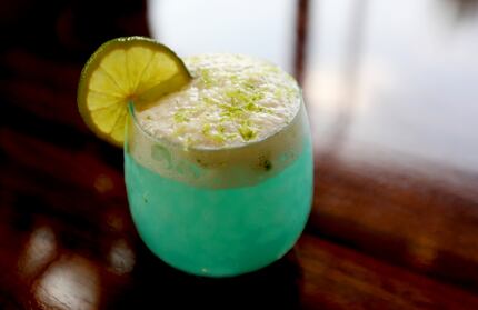 The Seafoam Surfer is a margarita topped with 'salty seafoam.'