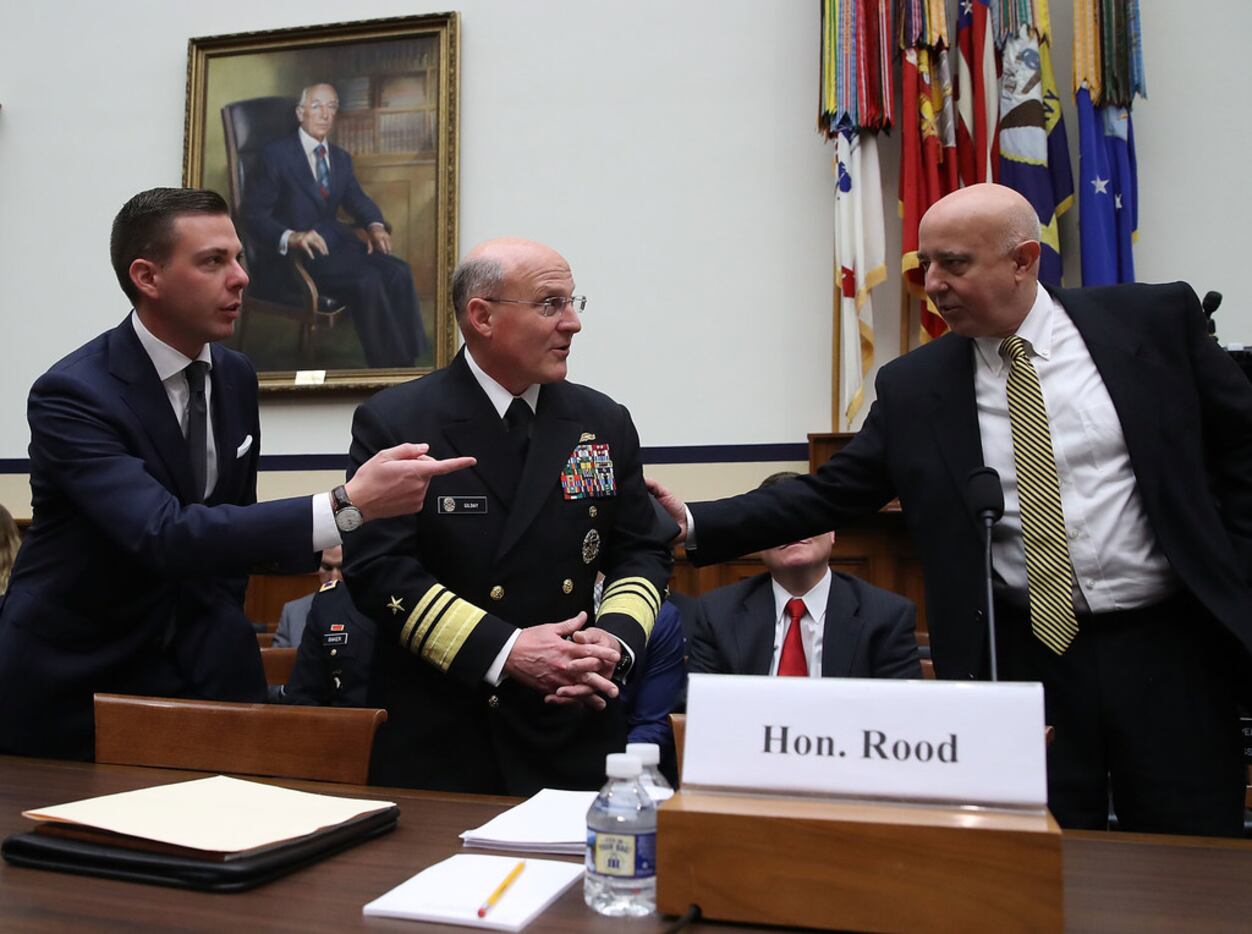 Vice Adm. Michael Gilday, director of operations for the Joint Chiefs of Staff, appears...
