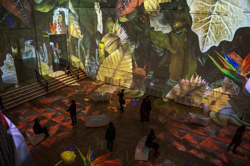 "Frida: Immersive Dream" runs Feb. 3-April 17 at Lighthouse ArtSpace Dallas downtown.