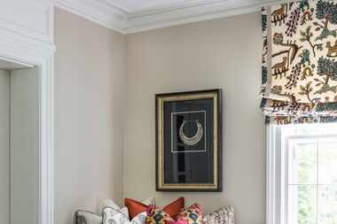 This photo provided by Marika Meyer Interiors shows a living room in Washington, D.C. Among...