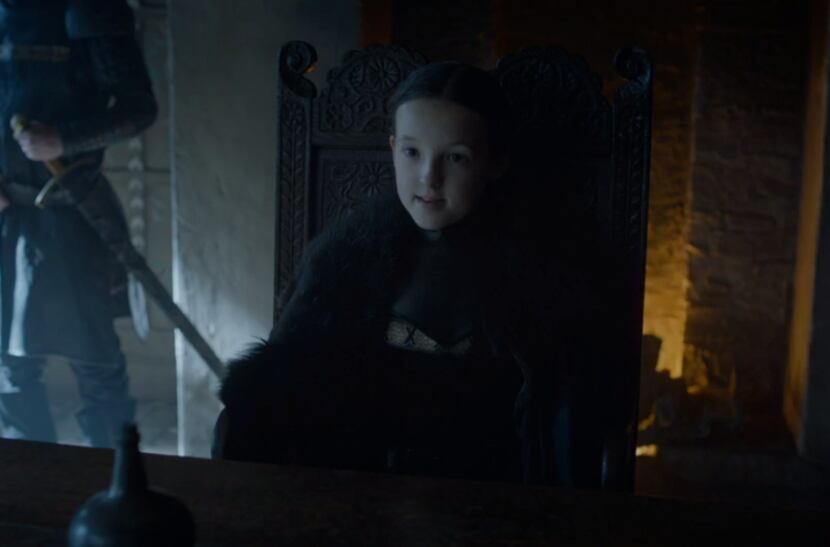 The young Lady Lyanna Mormont, who I strongly endorse for Queen in the North/wherever she...