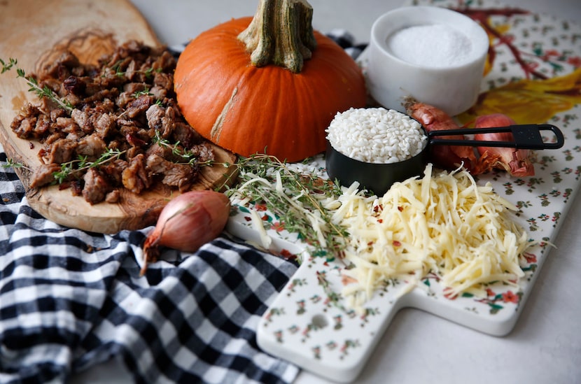 Ingredients for stuffed pumpkin