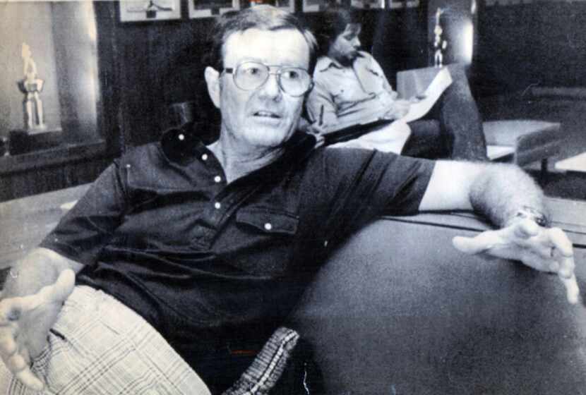 University of Texas football coach Darrell Royal is shown at a news conference on September...