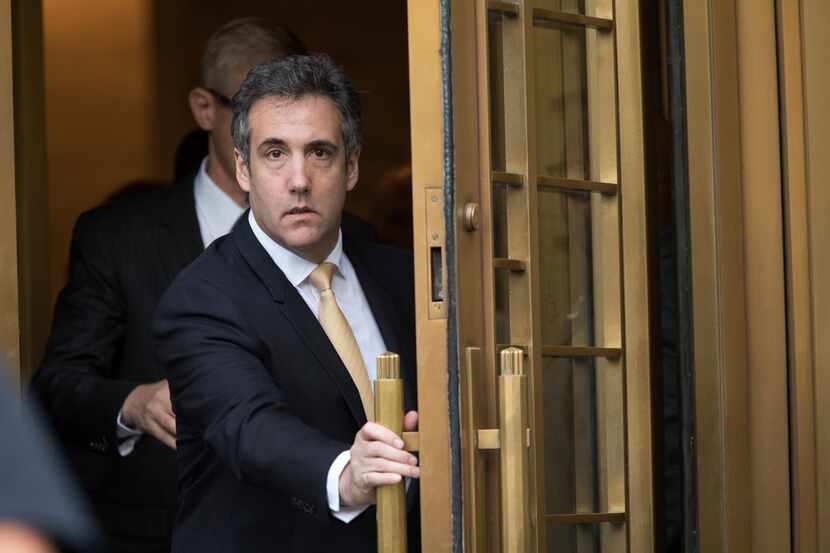 On Aug. 21, Michael Cohen leaves federal court in New York. Cohen's guilty plea has...