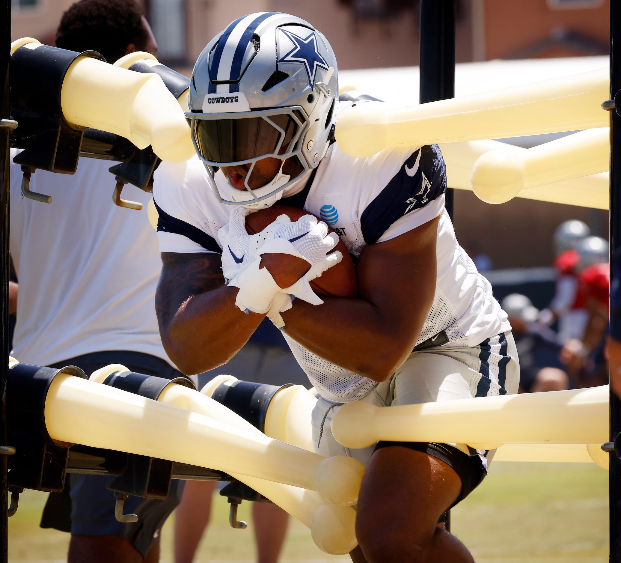 Dallas Cowboys running back Snoop Conner (32) during training camp practice in Oxnard,...