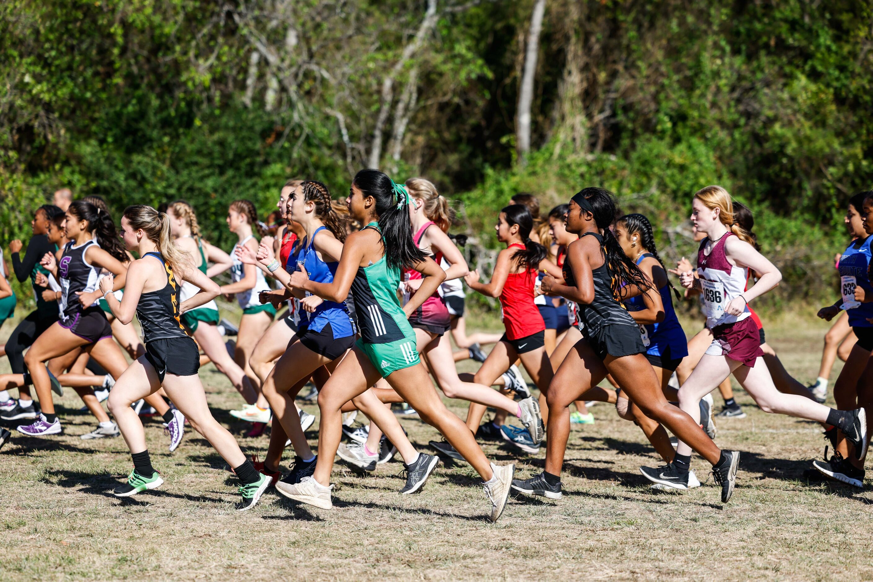 Class 5A girls UIL Region Cross Country Championships starts at Lynn Creek Park in Grand...