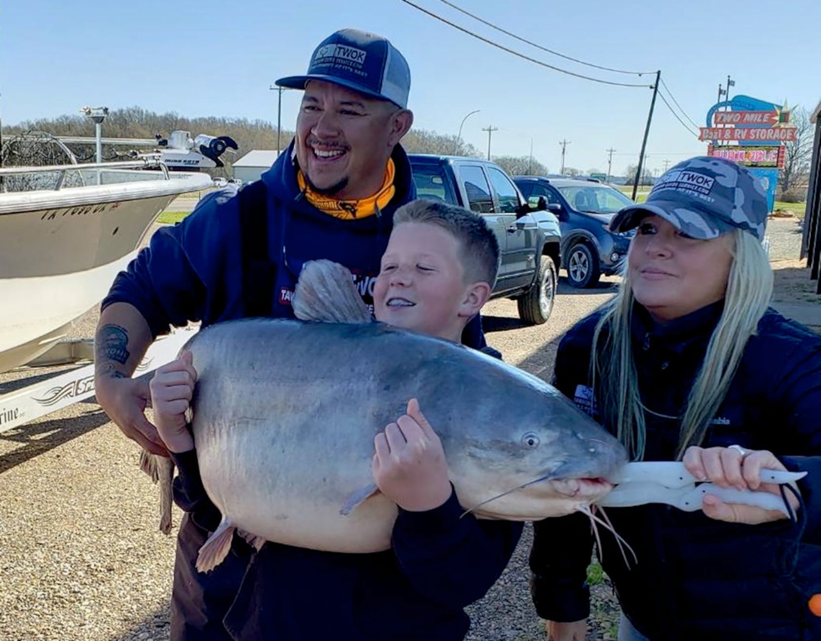 13-year-old catches heaviest blue catfish ever caught in Texas
