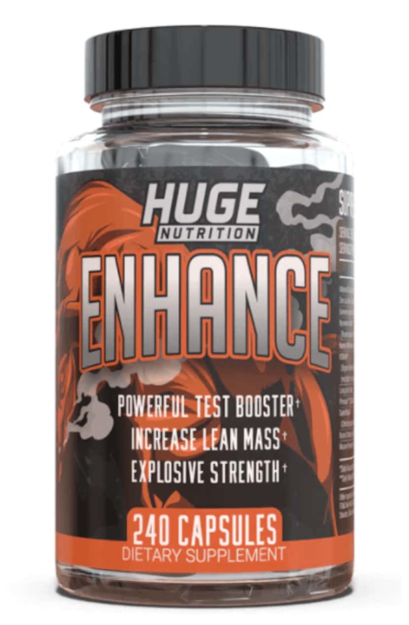 Enhance supplement orange label