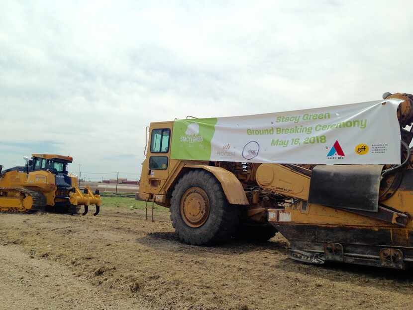 Construction on the first phase of the Stacy Green project will wrap up in about a year.