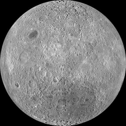 Early high-resolution image of the far side of the moon released by NASA on 11 March 2011....