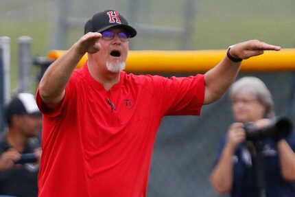 Rockwall-Heath head coach Greg Harvey on May 22, 2021.