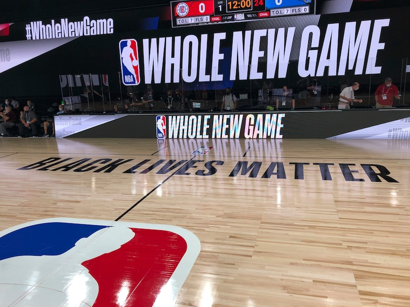 A basketball court is shown at the ESPN Wide World of Sports complex in Kissimmee, Fla.,...