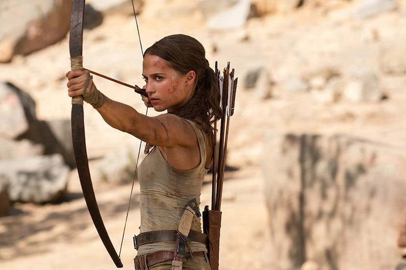 Alicia Vikander in "Tomb Raider."