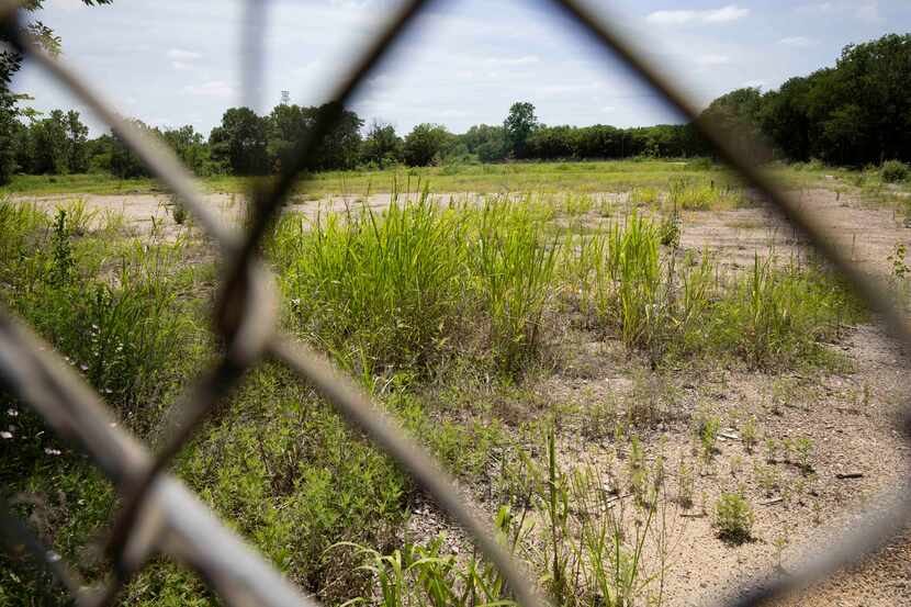 The former site of Shingle Mountain on S. Central Expressway on Wednesday, May 11, 2022, in...