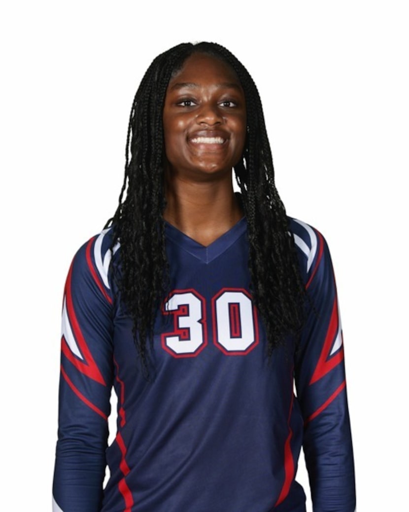 Allen volleyball player Maya Ogbogu