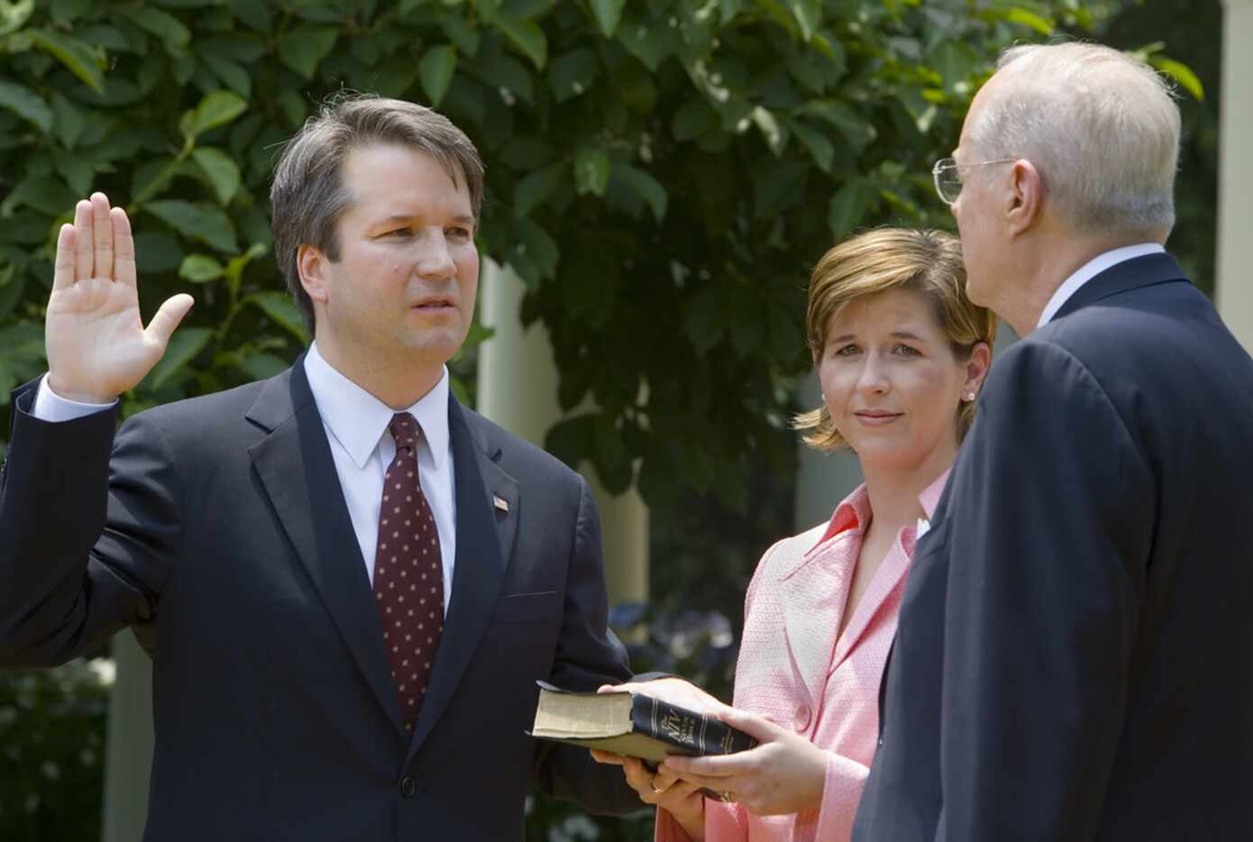 Brett Kavanaugh is sworn in as a Court of Appeals Judge for the District of Columbia by...