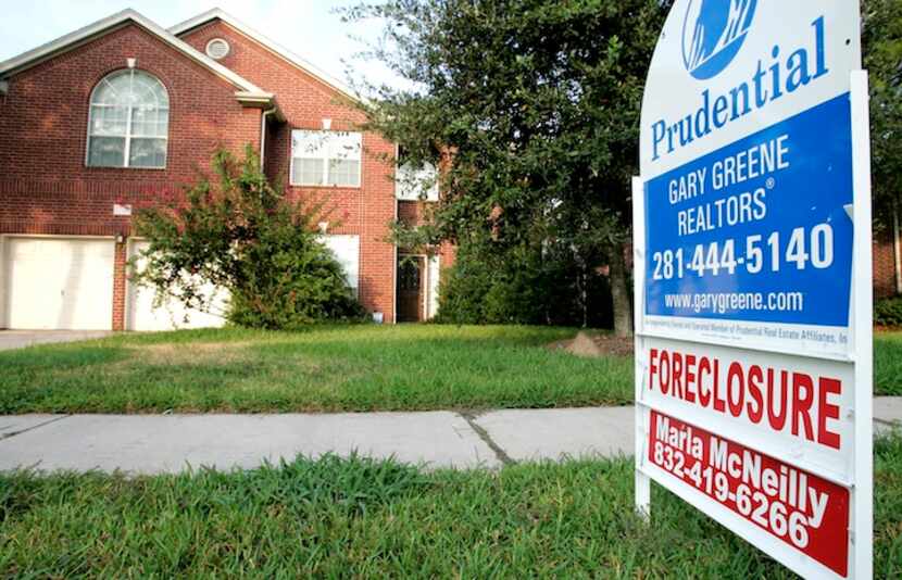  North Texas home foreclosure filings in April rose to the highest level in a year. (AP)