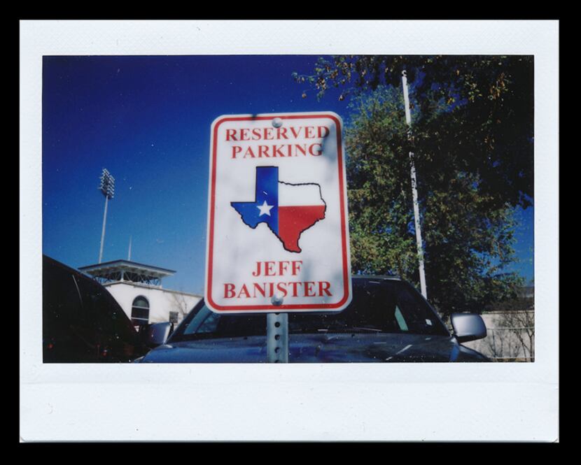  Texas Rangers spring training 2015: The parking spot of Texas Rangers manager Jeff Banister...