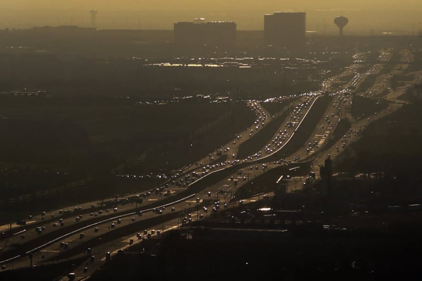 A traffic-laden Sam Rayburn Tollway (SH 121) stretches to the west, bordering McKinney,...