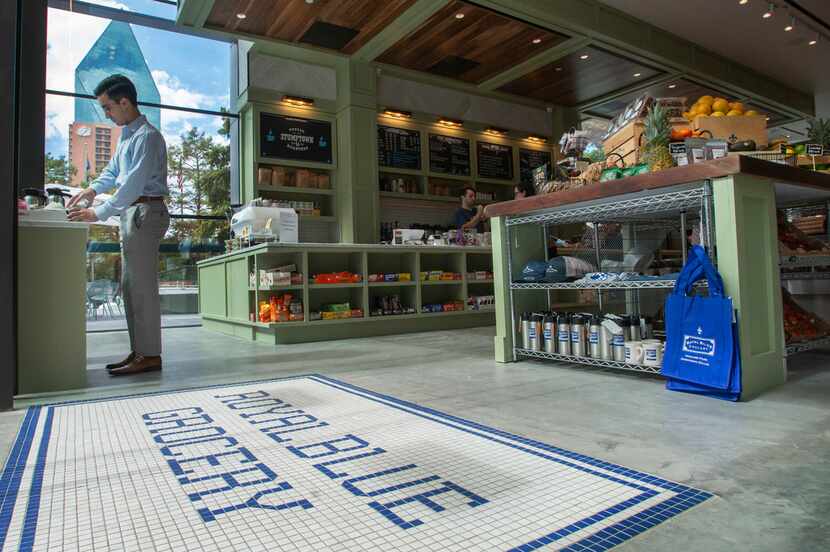 Interior of Royal Blue at 2001 Ross Avenue in Dallas' Arts District. 