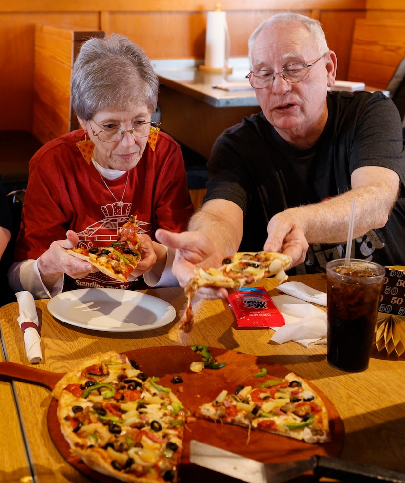 Robin Markle, 70, and her husband, Victor Markle, 69, of Forney, said their go-to order is...