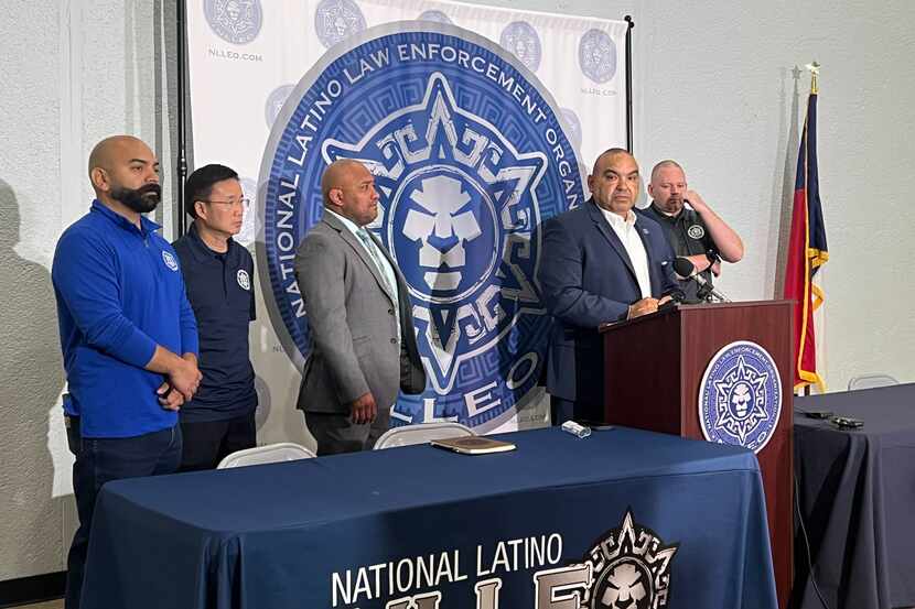 Dallas police Sgt. George Aranda, president of the Dallas National Latino Law Enforcement...