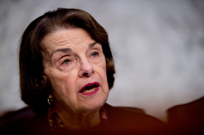 FILE - Sen. Dianne Feinstein, D-Calif., speaks during a Senate Judiciary Committee hearing,...