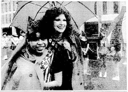 Image published in The Dallas Morning News, Mar. 18, 1984. Original caption: At the downtown...