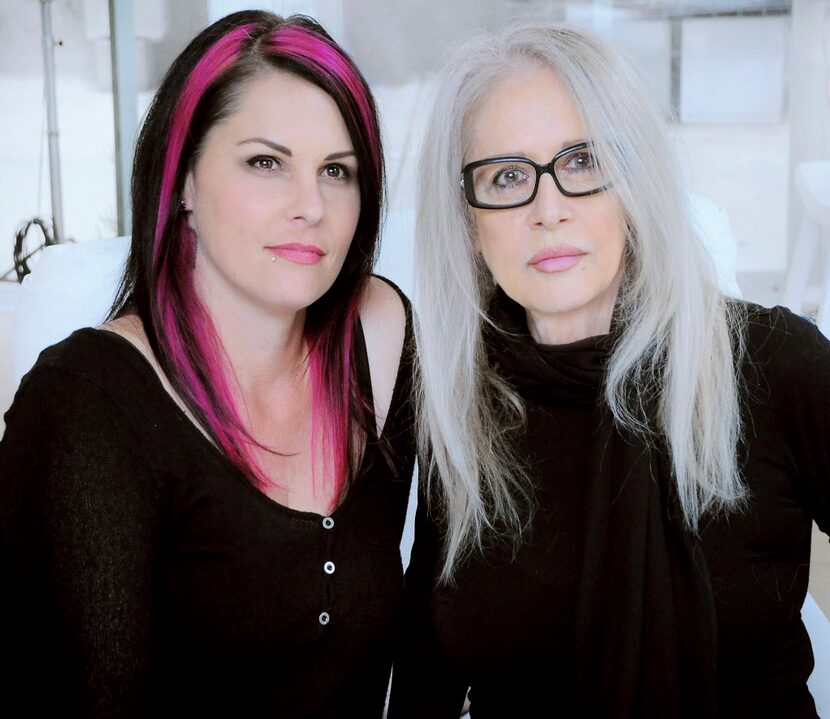 Director Penelope Spheeris, right, with her daughter, Anna Fox. Spheeris has reissued her...