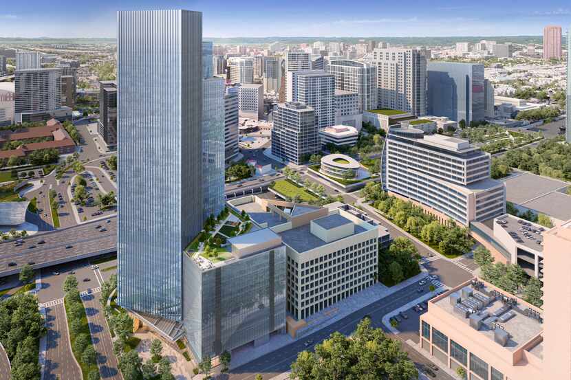 Hillwood Urban's 38-story Field Street Tower would be built on the northern edge of downtown...