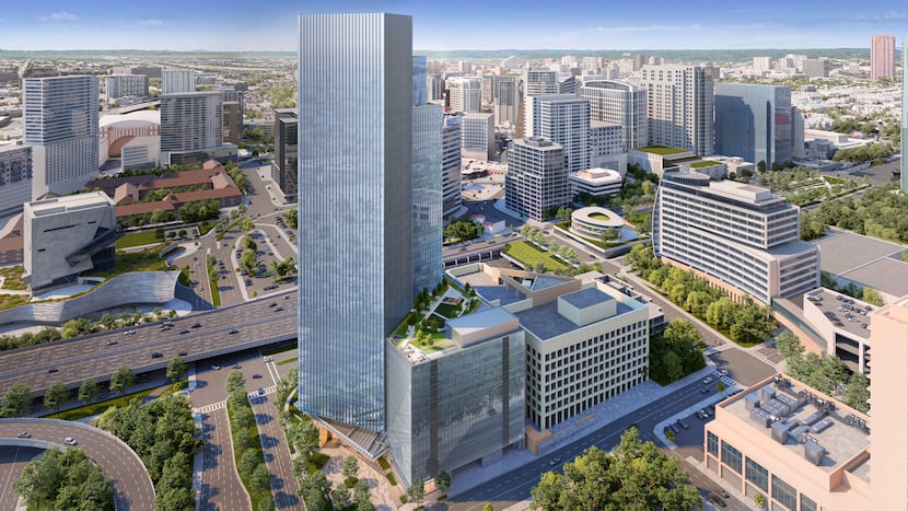 Hillwood Urban's 38-story Field Street Tower would be built on the northern edge of downtown...