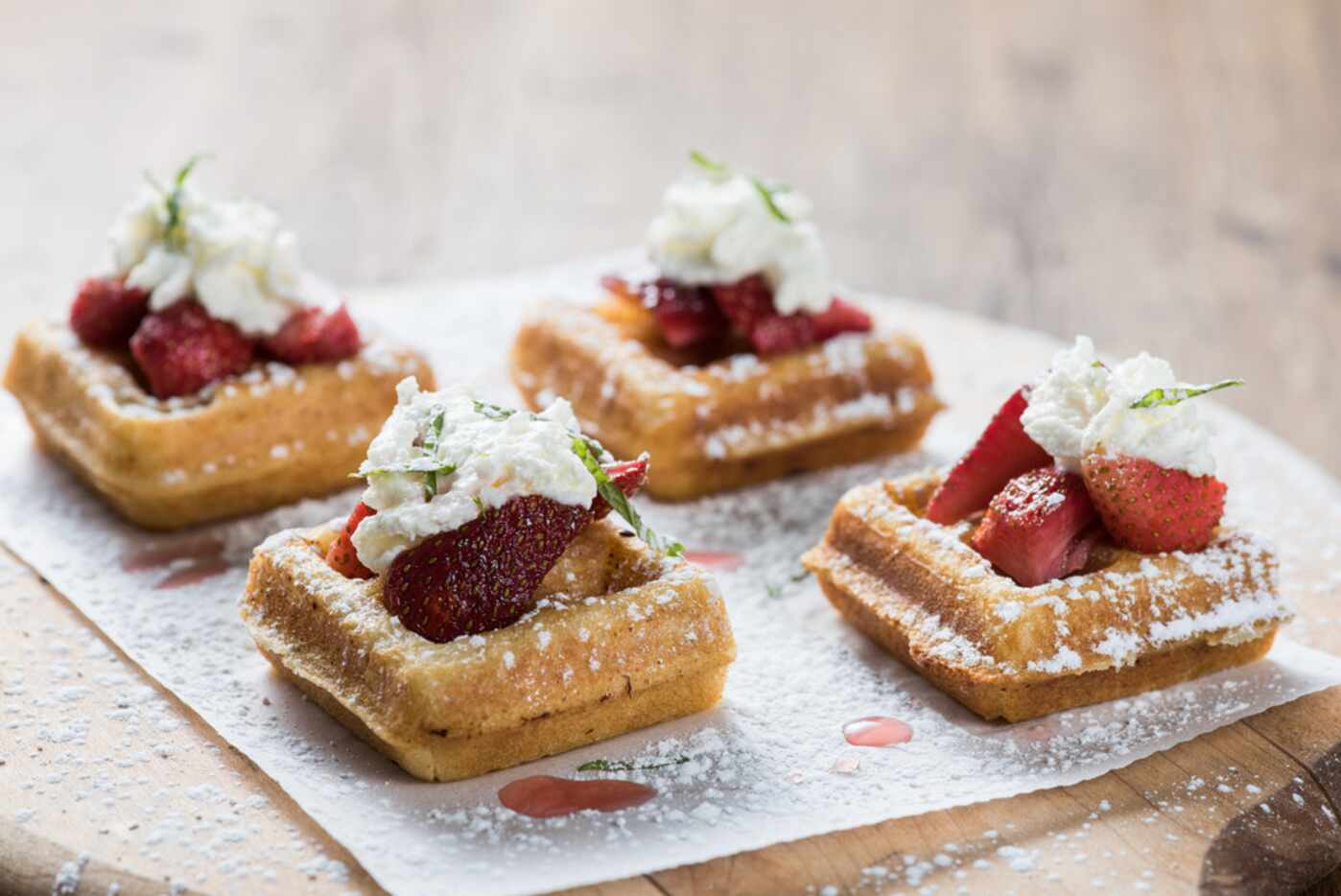 Cru Food and Wine Bar's Mother's Day brunch menu will include mini Belgian waffles with...