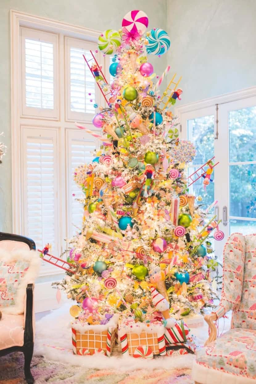 The family room at Jennifer Houghton's home in University Park turned into a Christmas...