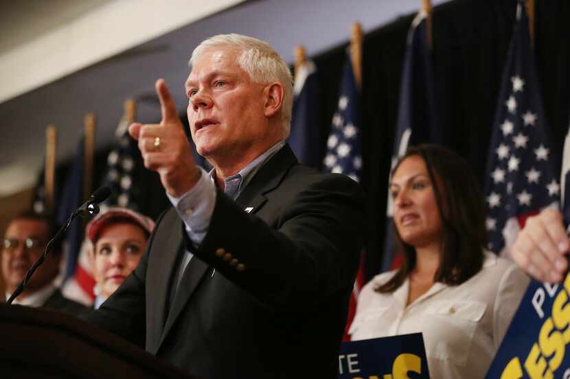 U.S.Rep. Pete Sessions, of the 32nd District, speaks at a campaign kickoff event at The...