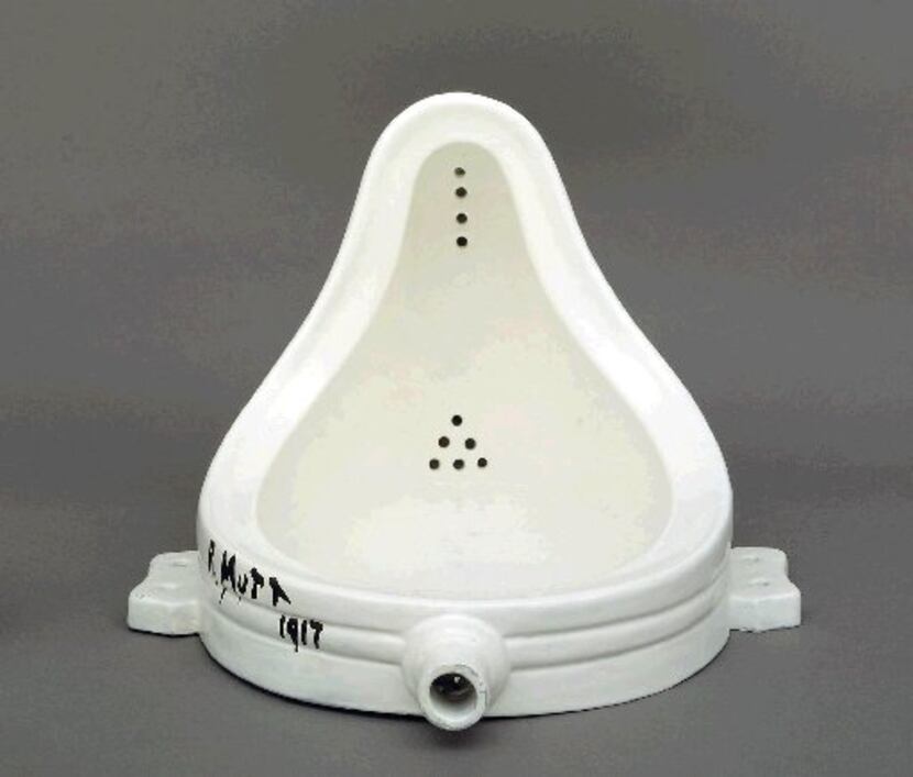 One of a handful of copies of Marcel Duchamp's Fountain sculpture. The original was lost...