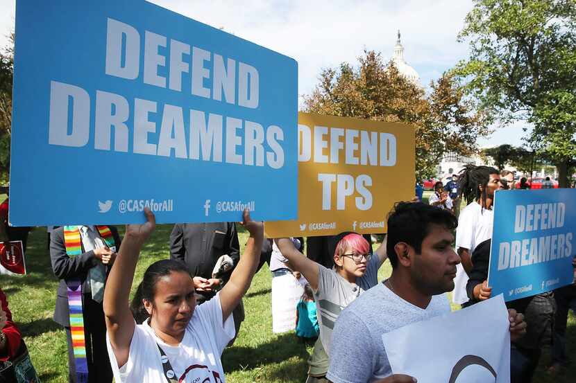 Immigrants gathered in late September at the U.S. Capitol to demand legislative reform to...