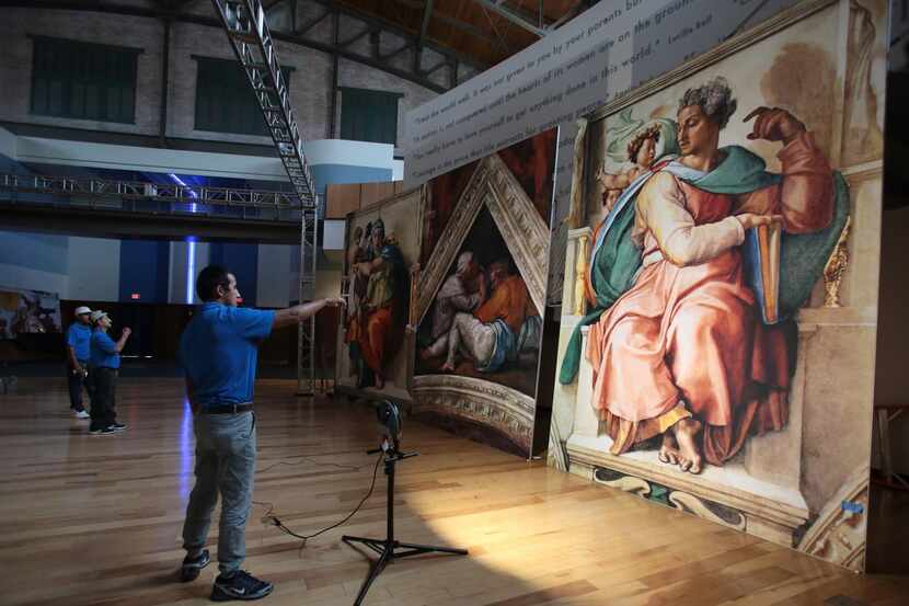 Los frescos de Miguel Ángel serán exhibidos, a través de fotografías que recrean la Capilla...