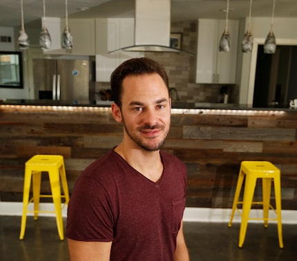 Ryan Hines posed for a portrait in his home in Dallas, on August 30, 2019. He recently moved...