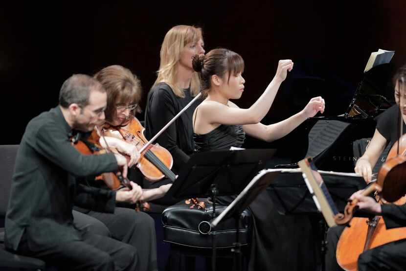 Pianist Rachel Cheung was the only finalist to choose the Brahms Quintet to perform with the...