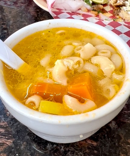 Sopa de fideo at Huapango Mexican Cuisine in Preston Hollow