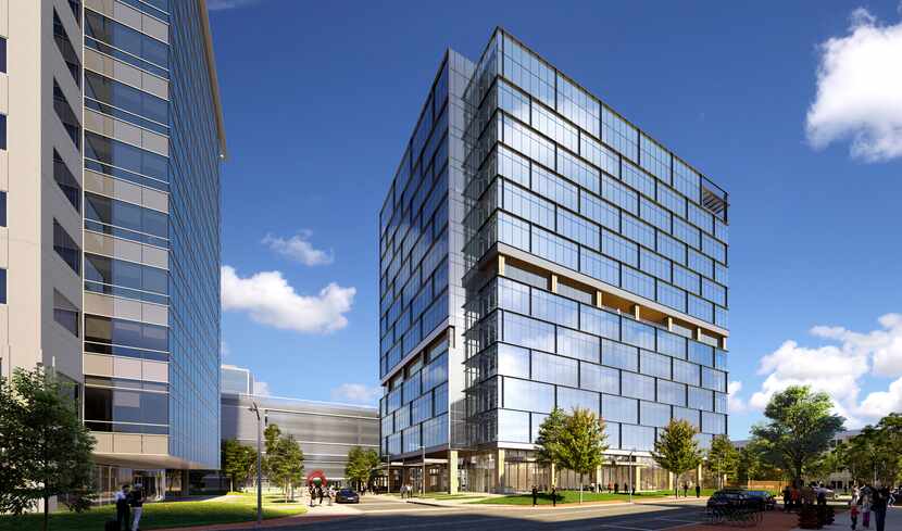The Legacy Union Two office building planned next to Plano's Shops at Legacy will be 13...