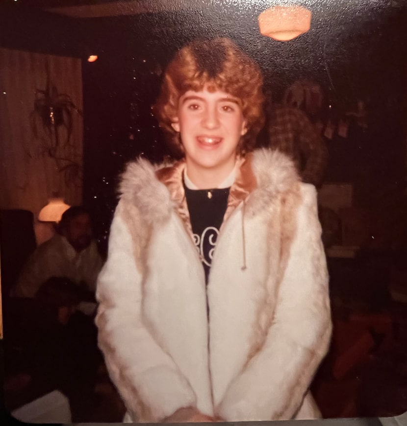 Cindy Clemishire, 12, on Christmas Day in 1982.