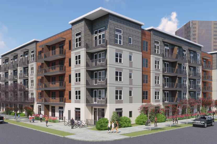 The first apartments in Mill Creek Residential's Modera Dallas Midtown will be ready at the...