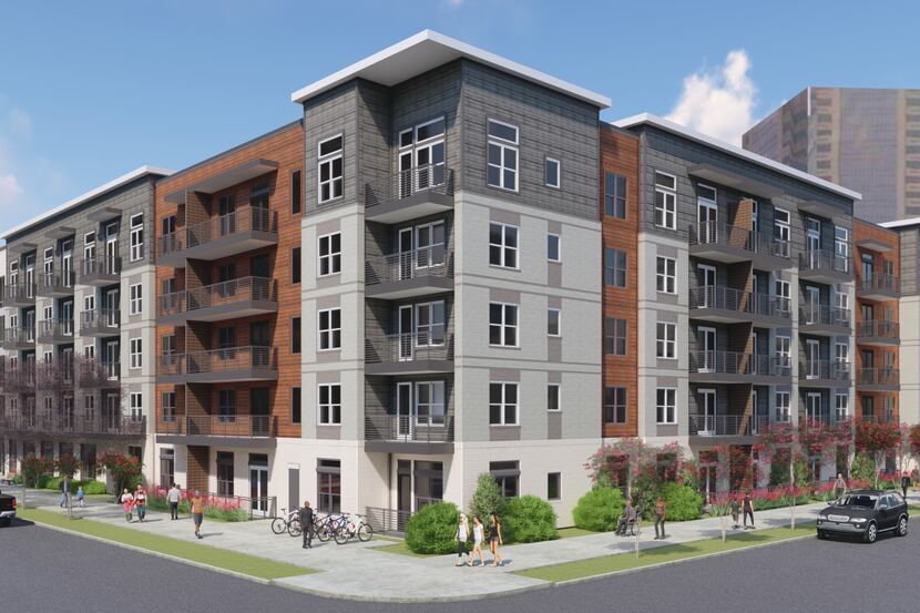 The first apartments in Mill Creek Residential's Modera Dallas Midtown will be ready at the...