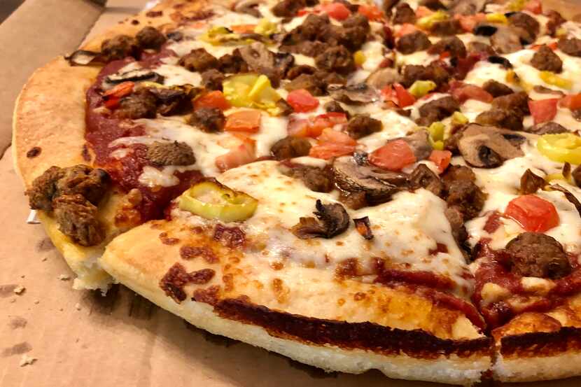 Both of the Beyond Meat pizzas at Pizza Hut come with Beyond Italian Sausage — a plant-based...
