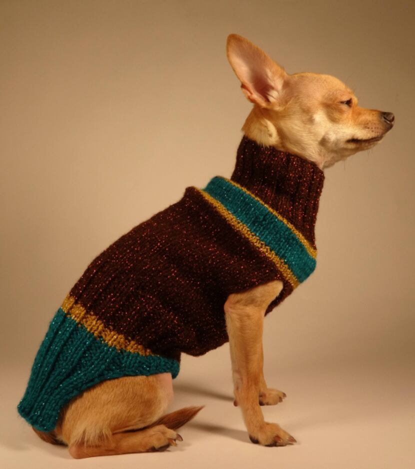 Stanley Marcus, the dog sweater, is as iconic as its namesake. Hand knit with acrylic and...