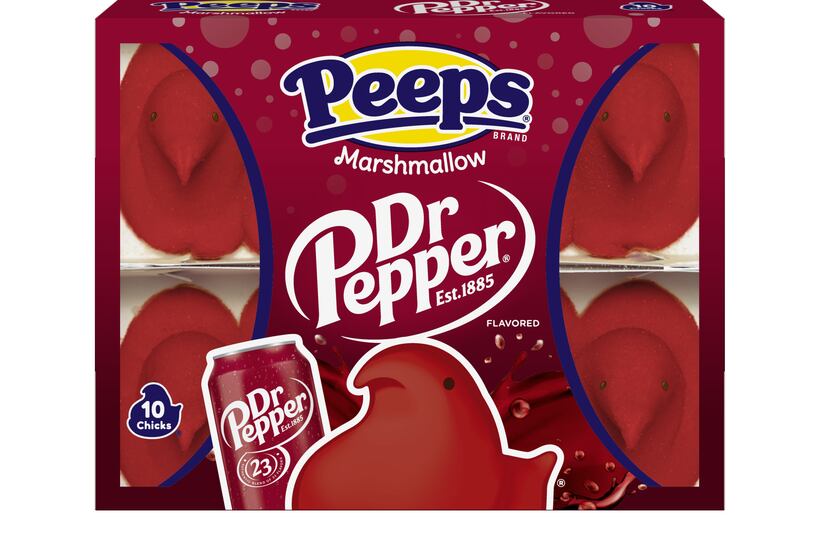 Dr Pepper Peeps are expected to hit Walmart shelves just after Valentine's Day.